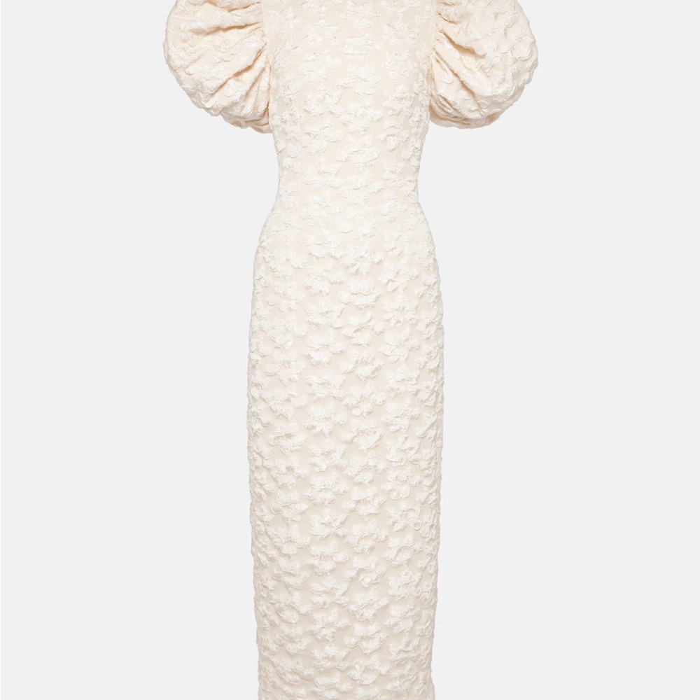 ROTATE
Bridal floral jacquard midi dress, Size 40/US 10.